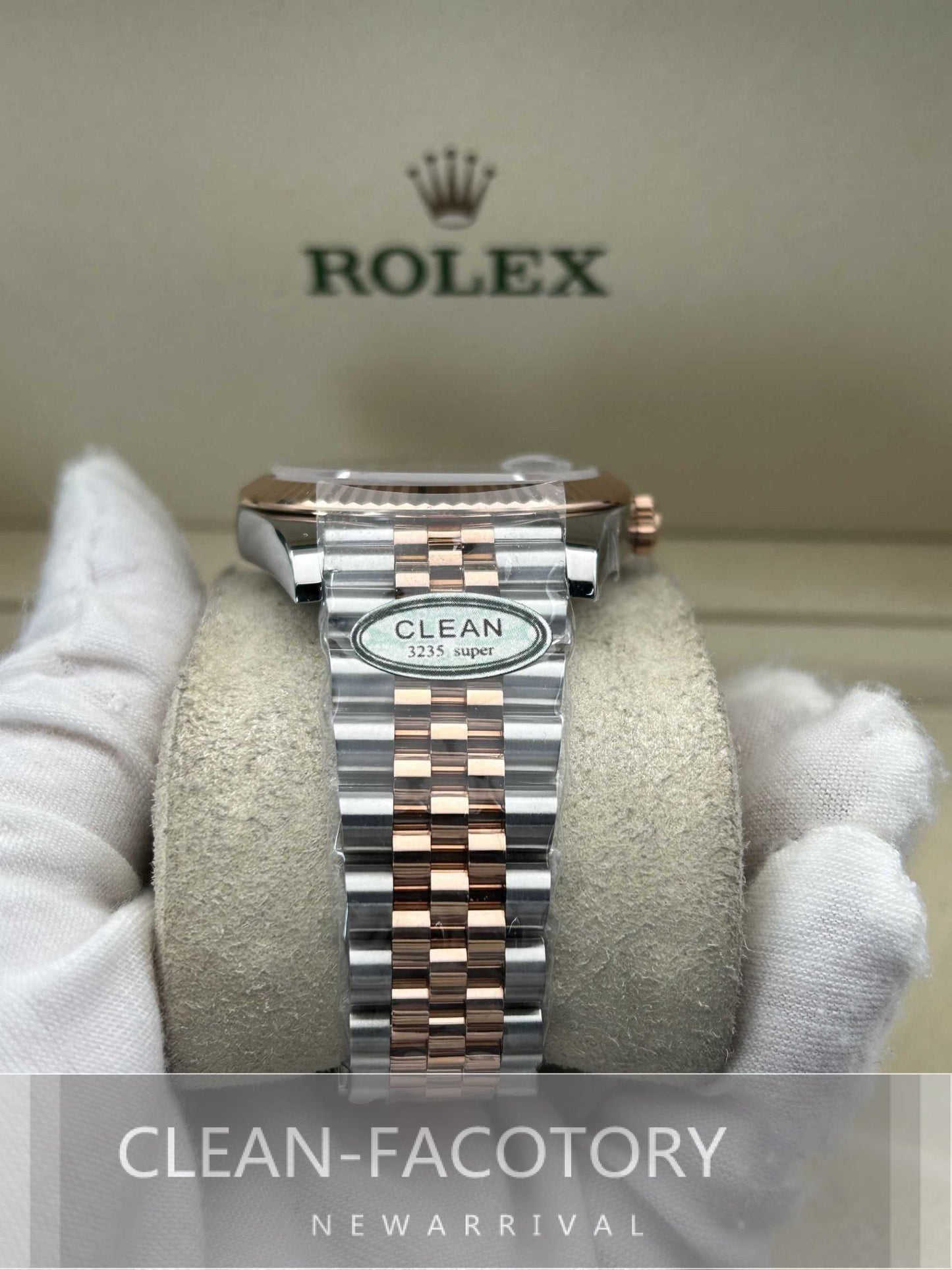 Datejust 41mm 126331 Jubilee Two-Tone Rose Gold Slate Grey Dial Fluted Bezel Clean Factory