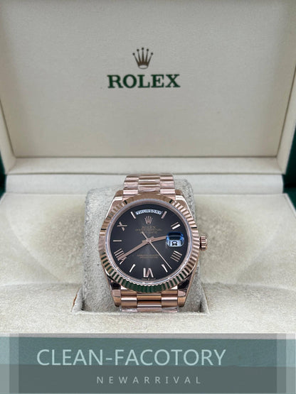 Day-Date 228235 40mm Slate Ombre Dial Rose Gold President Clean Factory