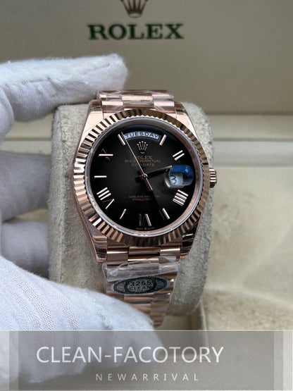 Day-Date 228235 40mm Slate Ombre Dial Rose Gold President Clean Factory