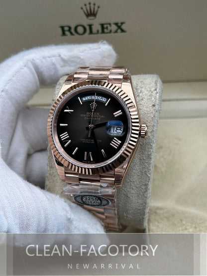 Day-Date 228235 40mm Slate Ombre Dial Rose Gold President Clean Factory