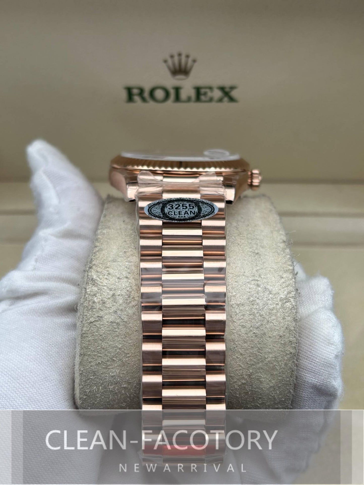 Day-Date 228235 40mm Slate Ombre Dial Rose Gold President Clean Factory