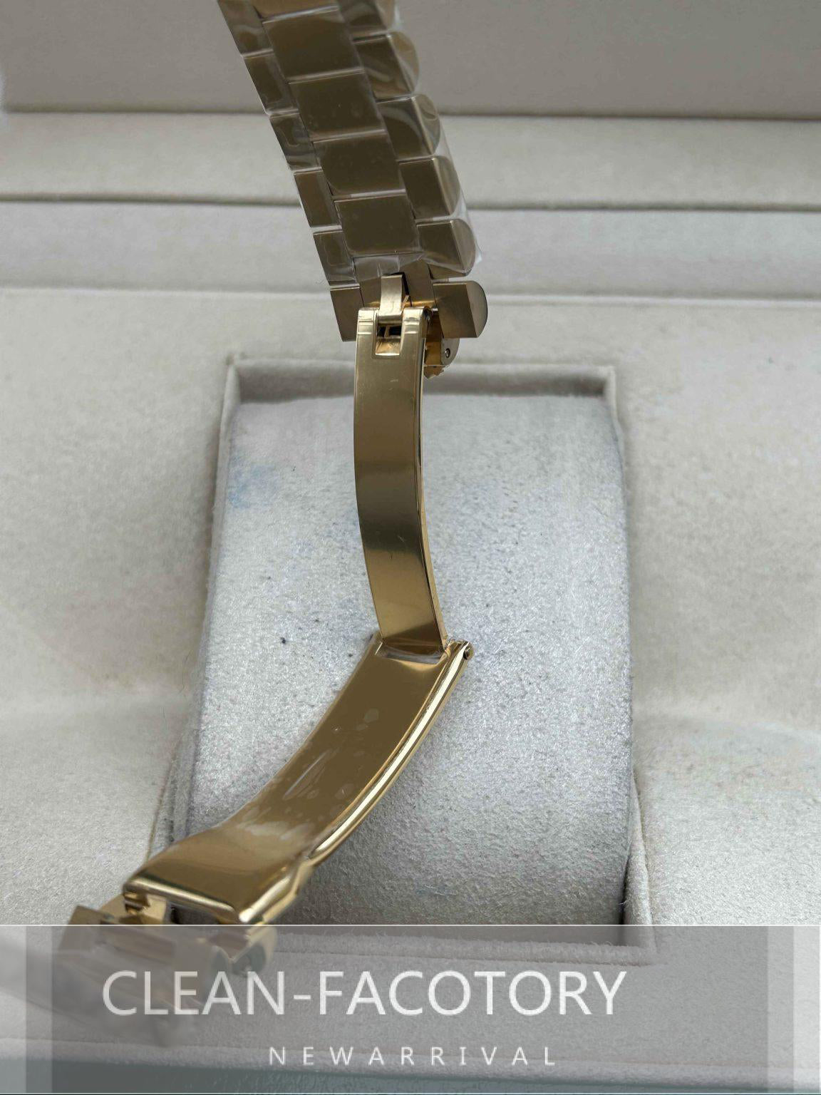 Day-Date 228238 40mm Yellow Gold 18K Green Dial Roman Markers President Clean Factory