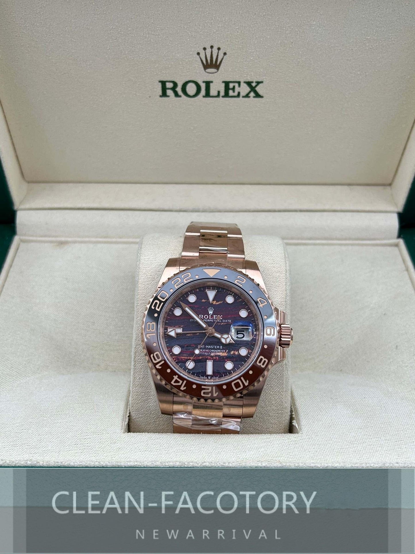 GMT-Master II 126715CHNR “Root Beer” Everose 40mm Clean Factory