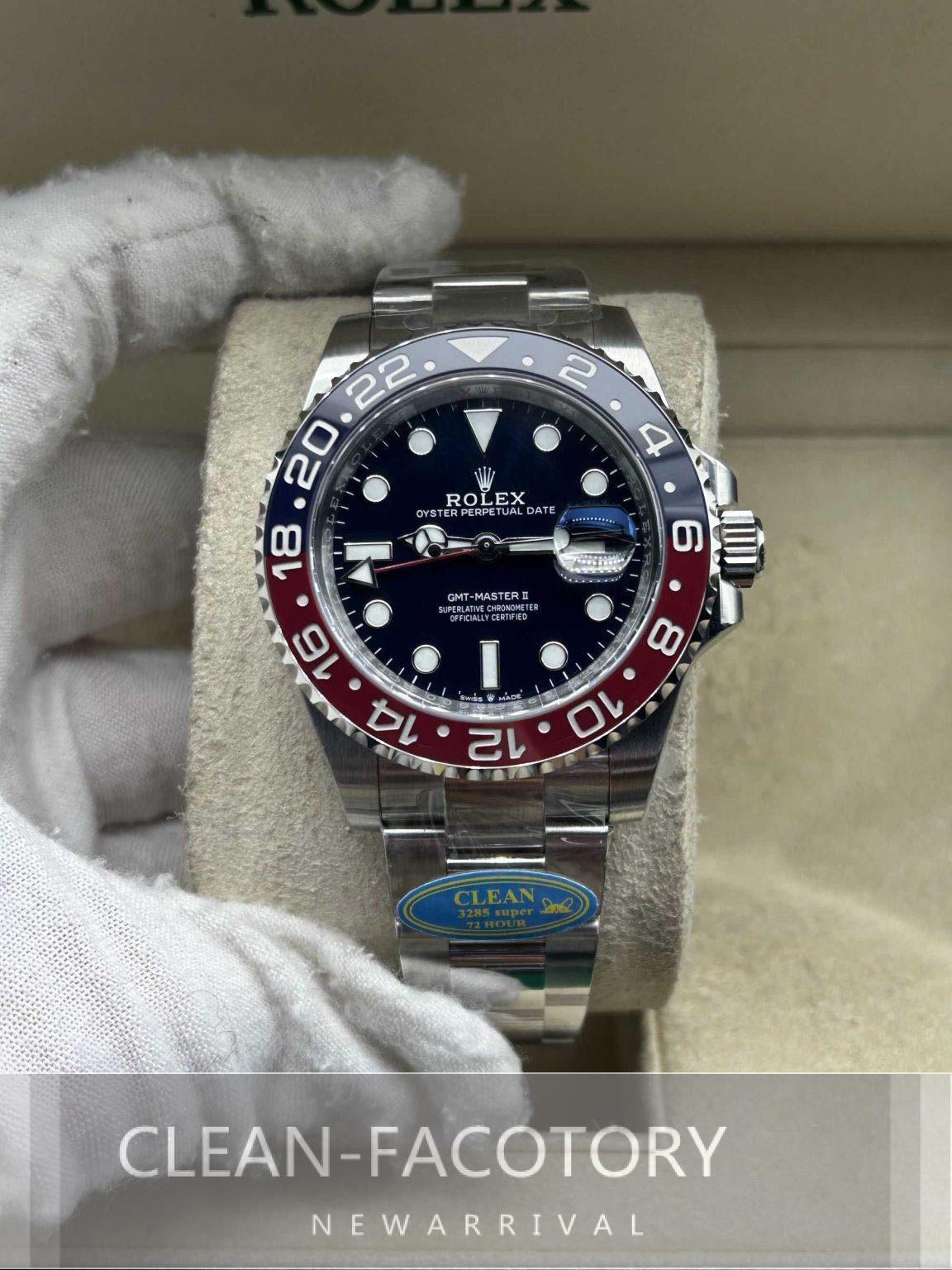 GMT-Master II 126719BLRO Oyster “Pepsi” 40mm  Clean Factory
