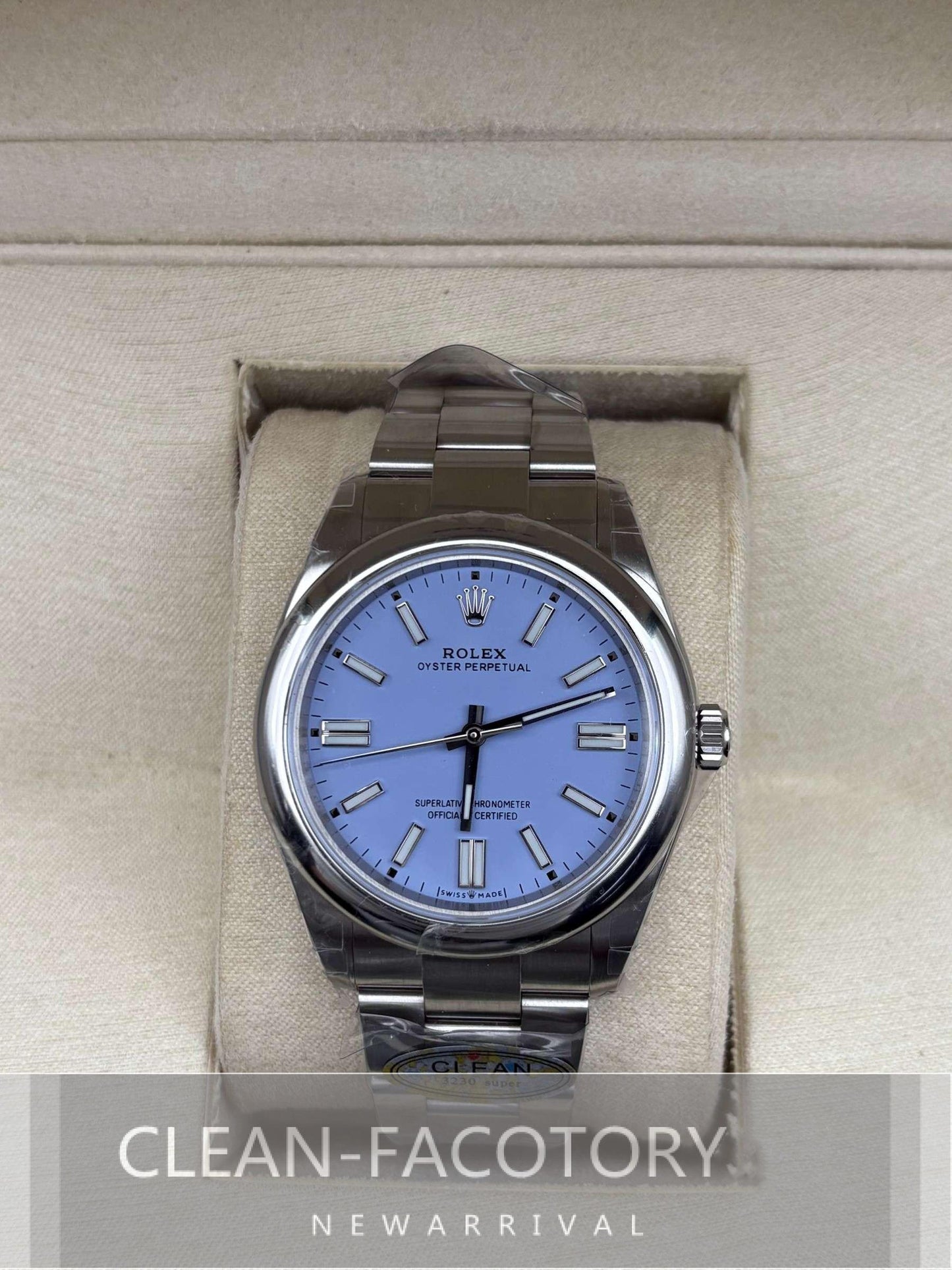 Oyster Perpetual 124300 41mm Lavender Purple Dial Clean Factory