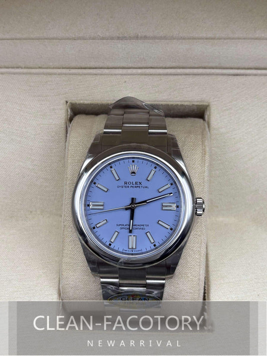 Oyster Perpetual 124300 41mm Lavender Purple Dial Clean Factory