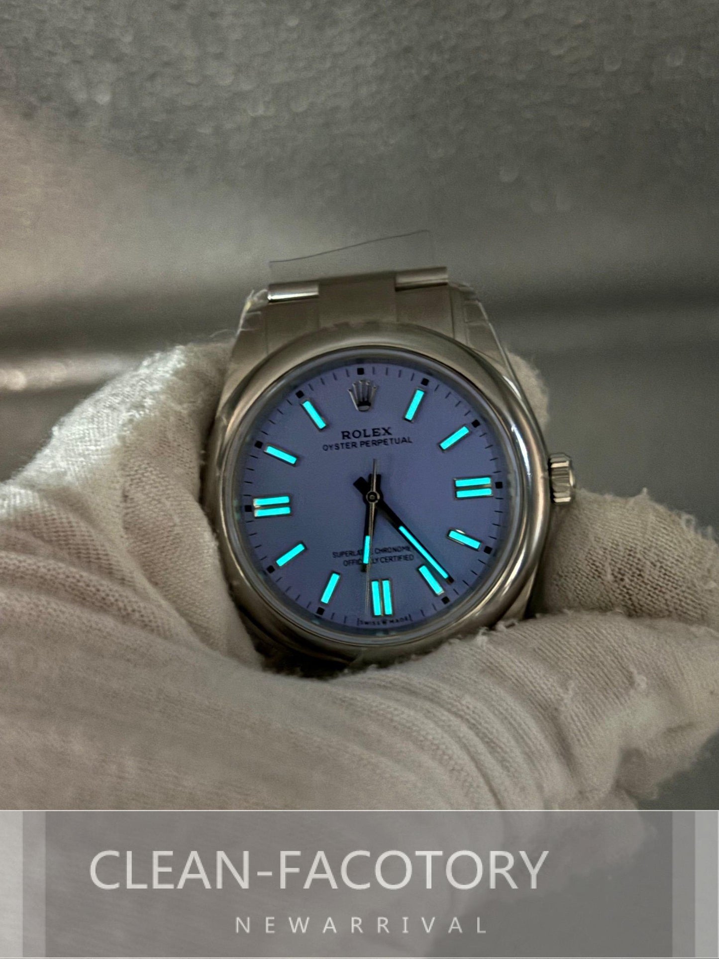 Oyster Perpetual 124300 41mm Lavender Purple Dial Clean Factory
