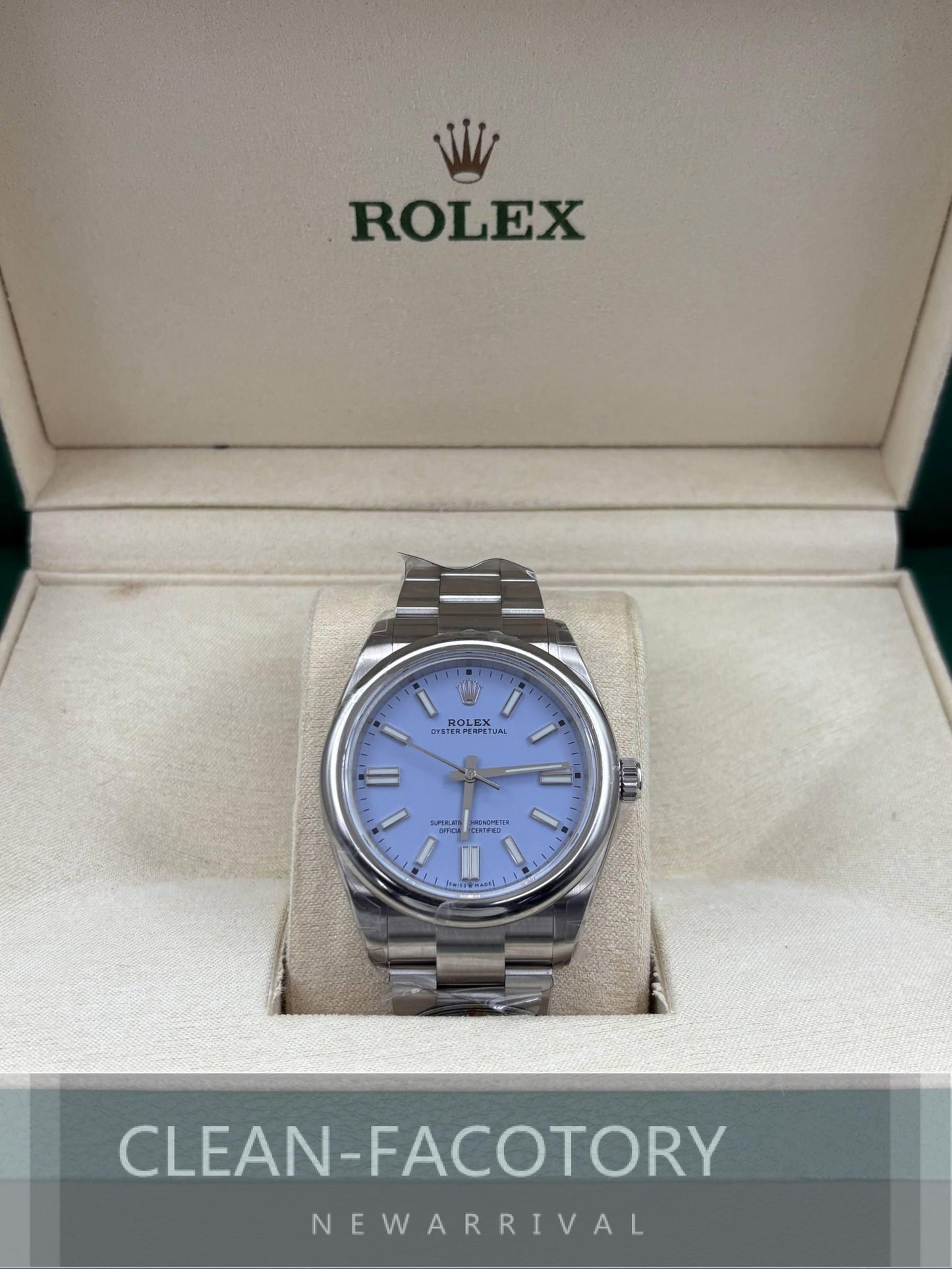 Oyster Perpetual 124300 41mm Lavender Purple Dial Clean Factory
