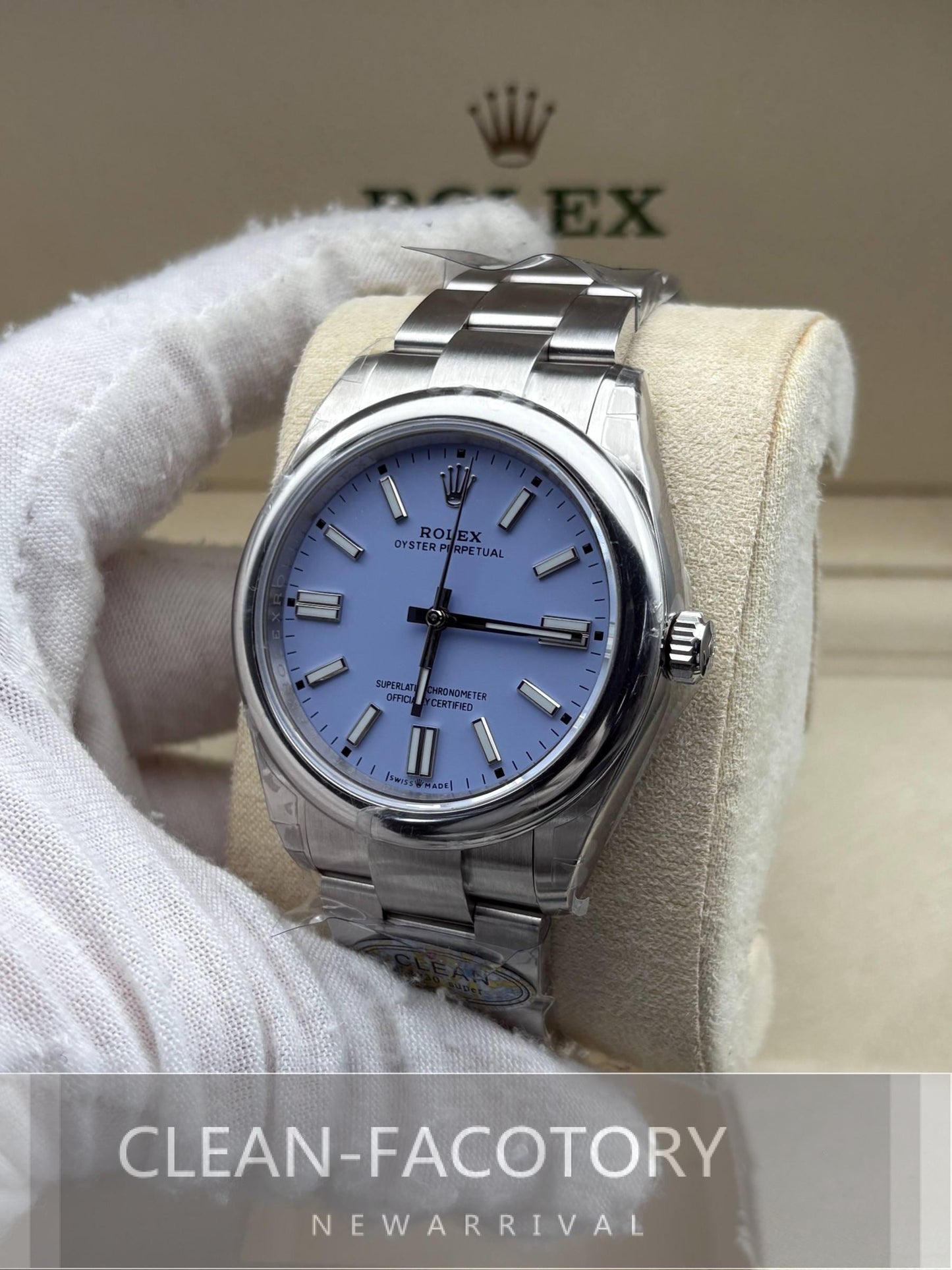 Oyster Perpetual 124300 41mm Lavender Purple Dial Clean Factory