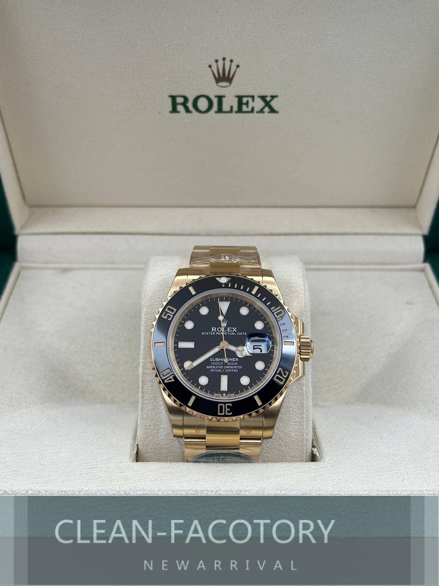 Submariner "Yellow Gold" 126618LN Black Dial Ceramic Bezel 41mm Clean Factory