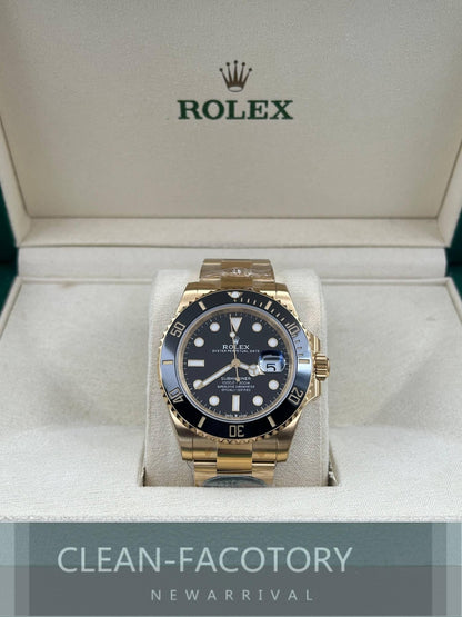 Submariner "Yellow Gold" 126618LN Black Dial Ceramic Bezel 41mm Clean Factory
