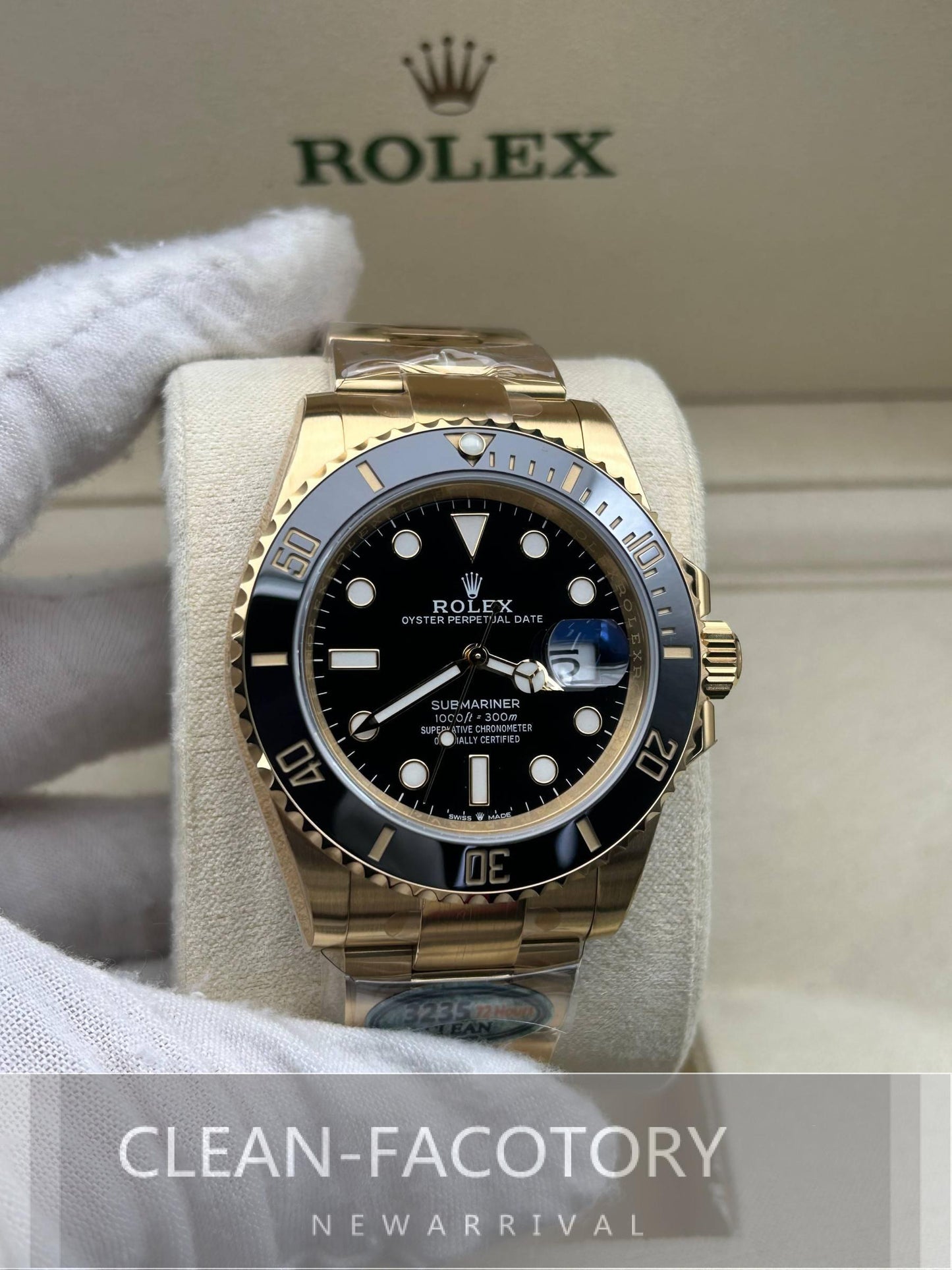 Submariner "Yellow Gold" 126618LN Black Dial Ceramic Bezel 41mm Clean Factory