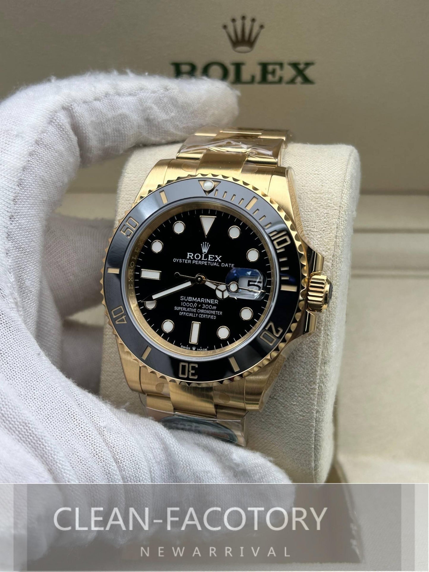 Submariner "Yellow Gold" 116618LN Ceramic Bezel 40mm Clean Factory