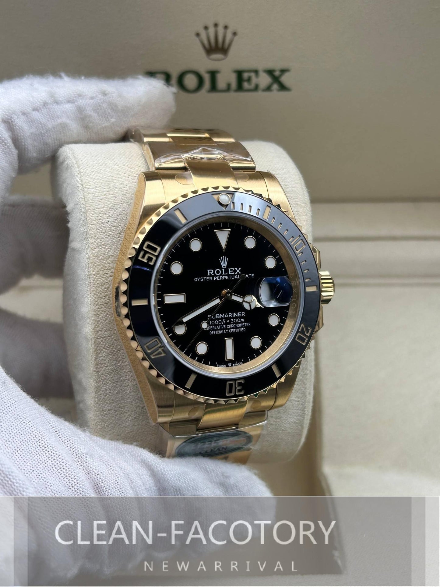 Submariner "Yellow Gold" 116618LN Ceramic Bezel 40mm Clean Factory