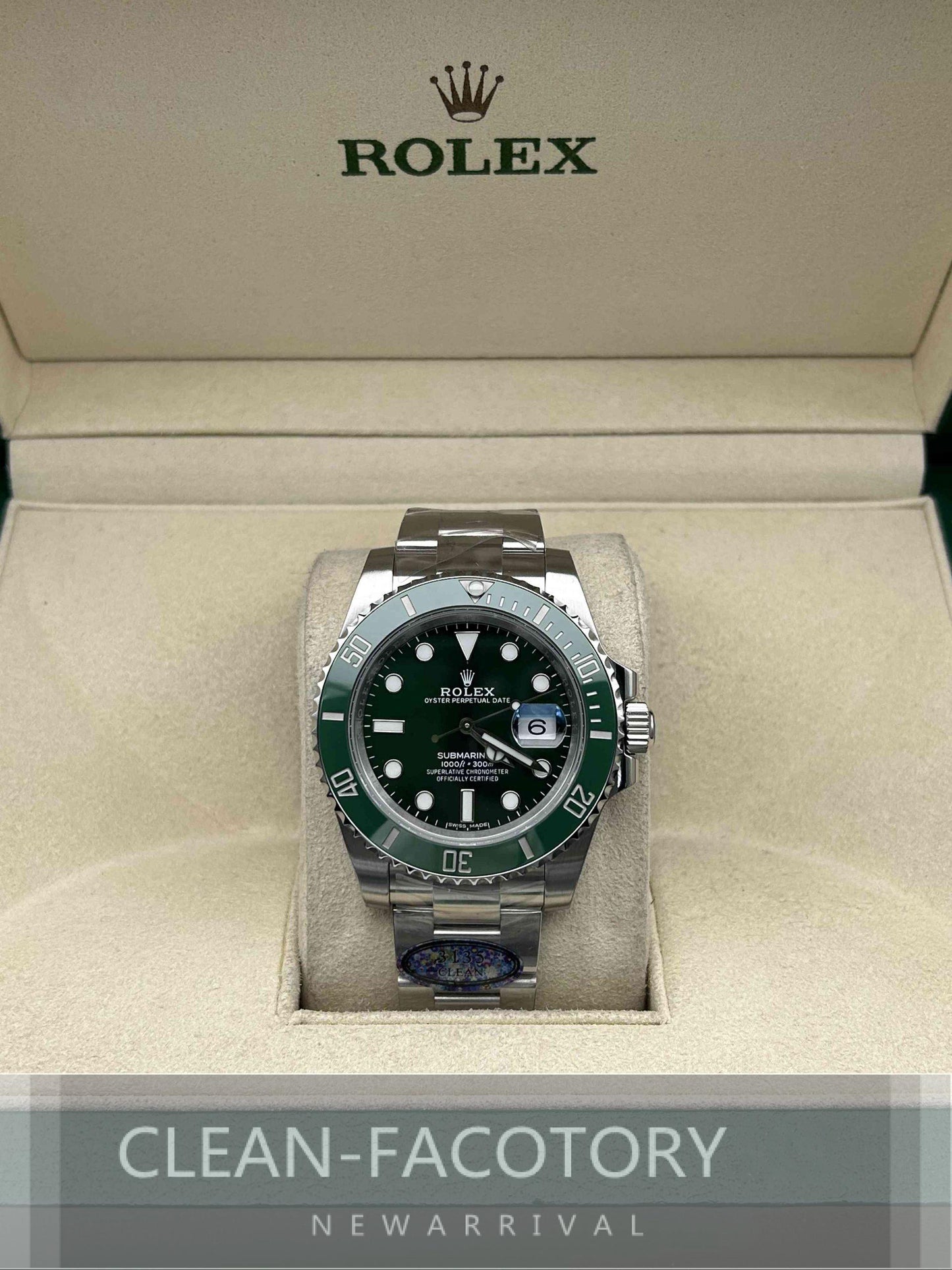 Submariner "Hulk" 116610LV Ceramic Bezel 41mm Clean Factory