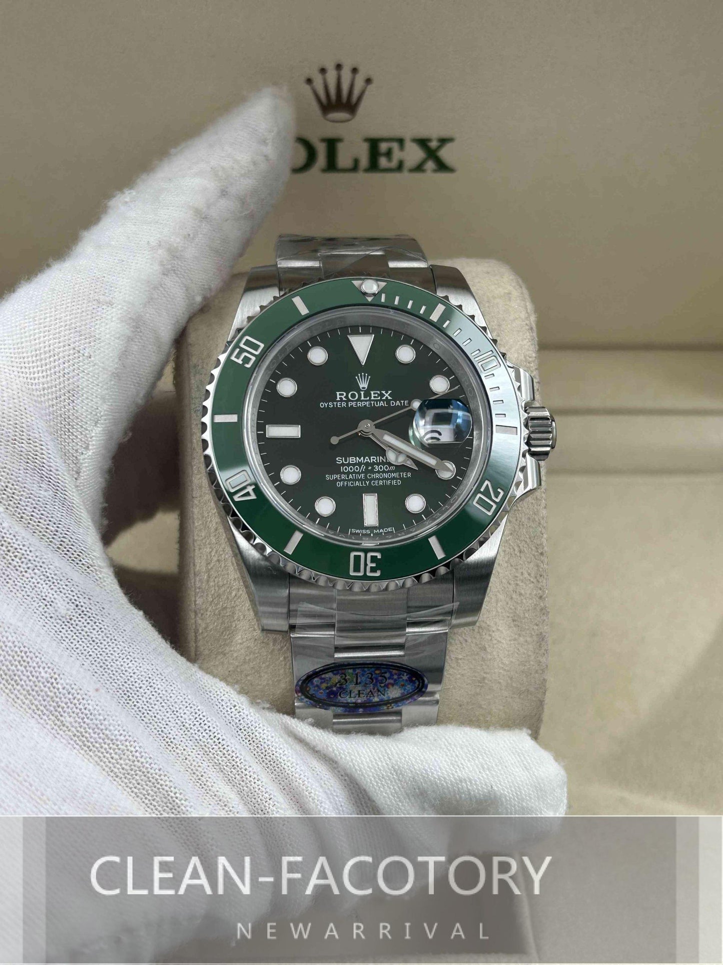 Submariner "Hulk" 116610LV Ceramic Bezel 41mm Clean Factory