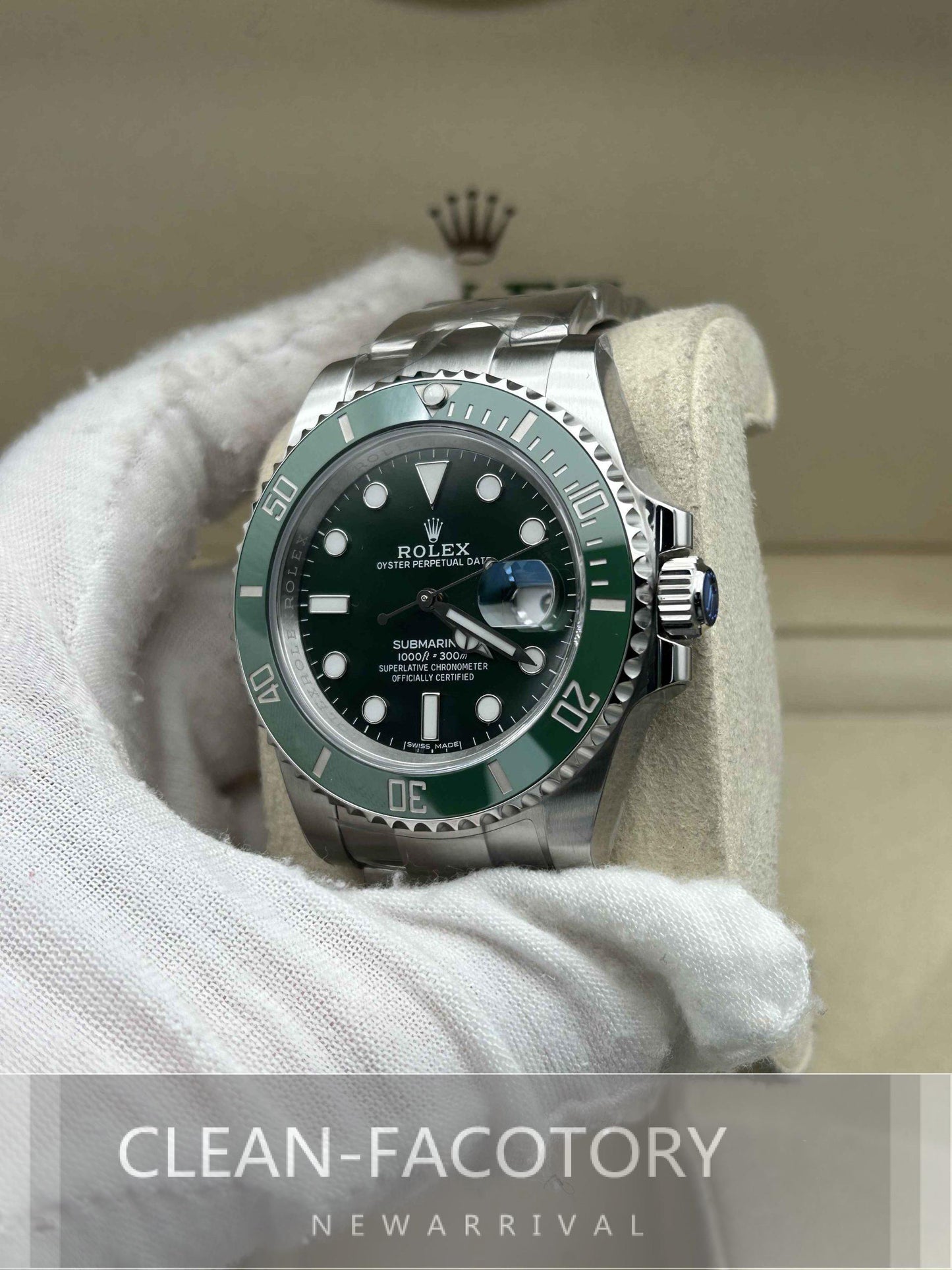 Submariner "Hulk" 116610LV Ceramic Bezel 41mm Clean Factory