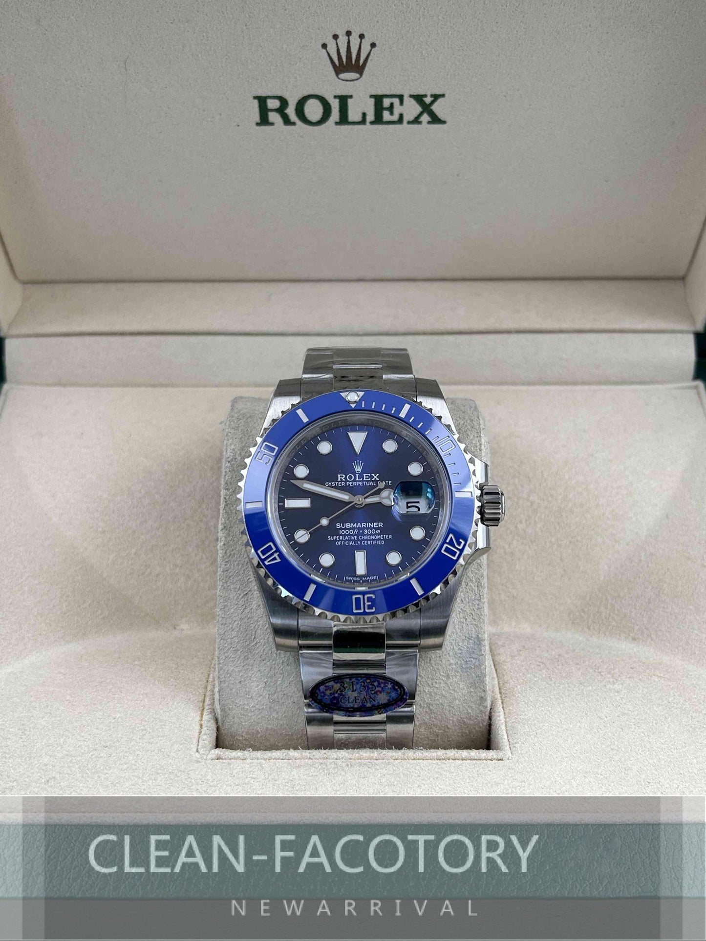 Submariner “Smurf” 116619LB Ceramic Bezel 40mm Clean Factory