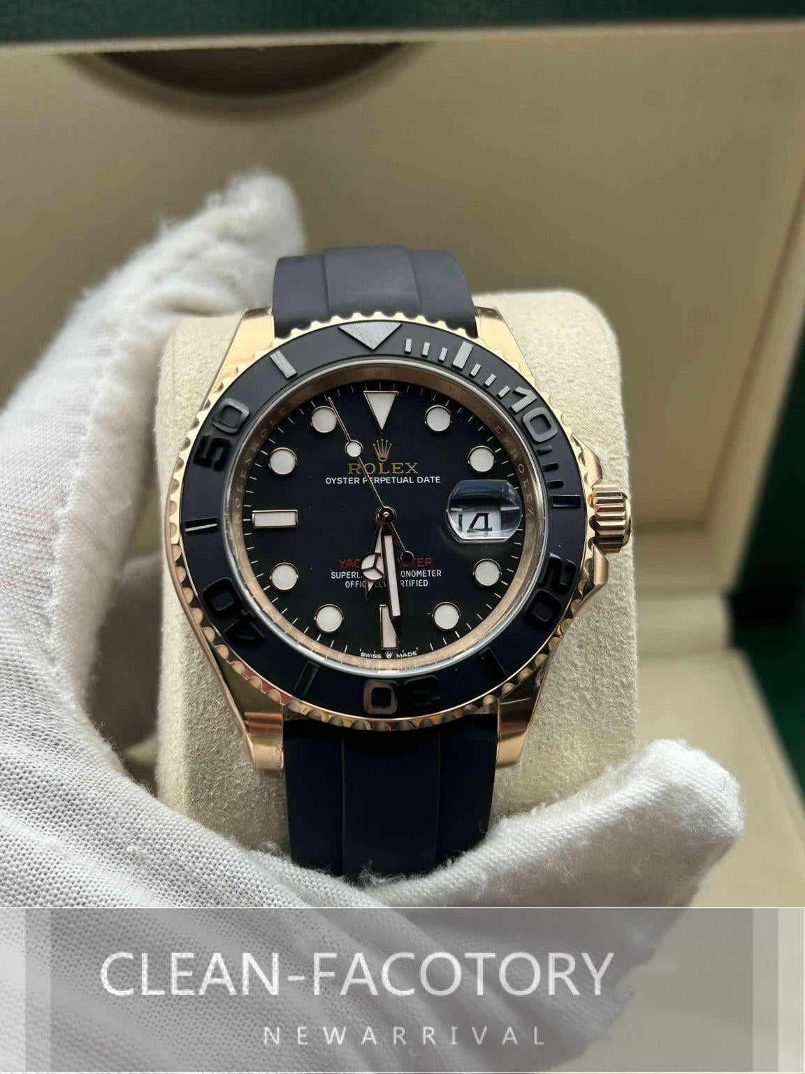 Yacht-Master 126655 40mm Rose Gold Clean Factory