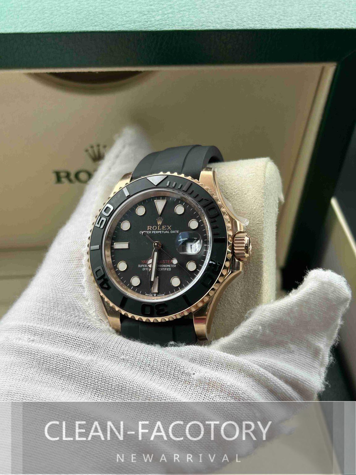 Yacht-Master 126655 40mm Rose Gold Clean Factory