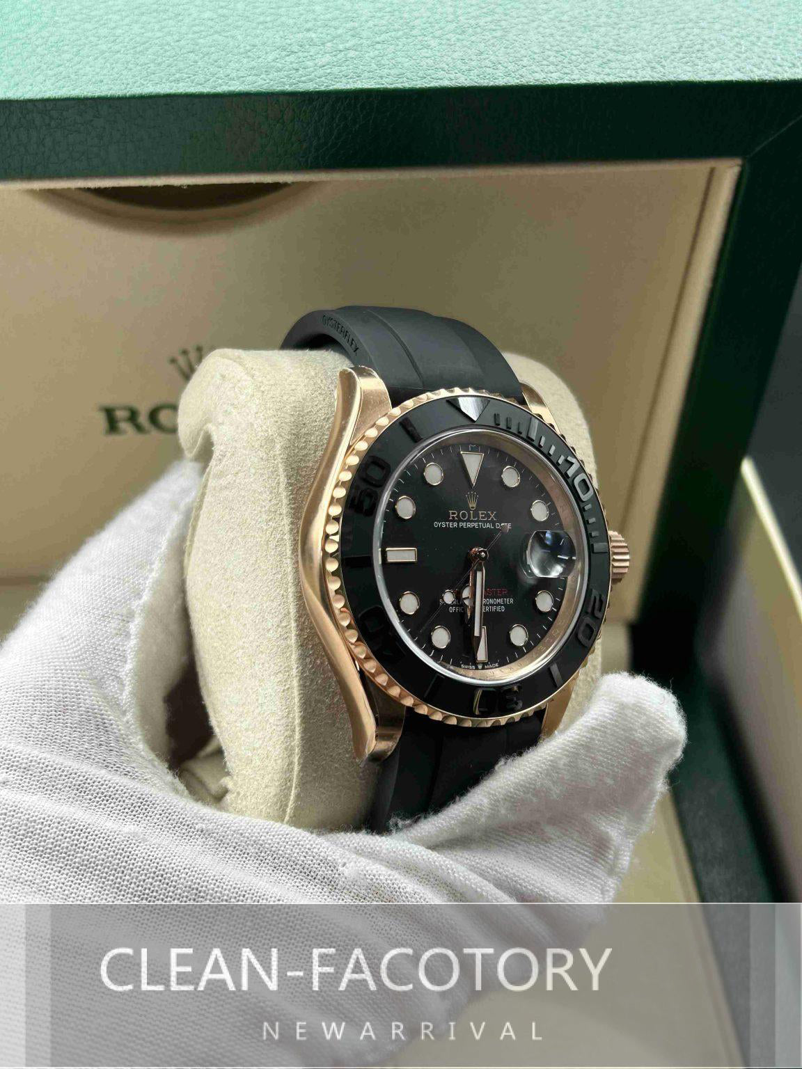 Yacht-Master 126655 40mm Rose Gold Clean Factory