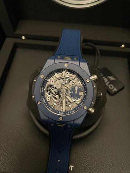 Hublot Big Bang Unico UEFA Champions League Blue Ceramic 414.EX.5123.RX 42mm
